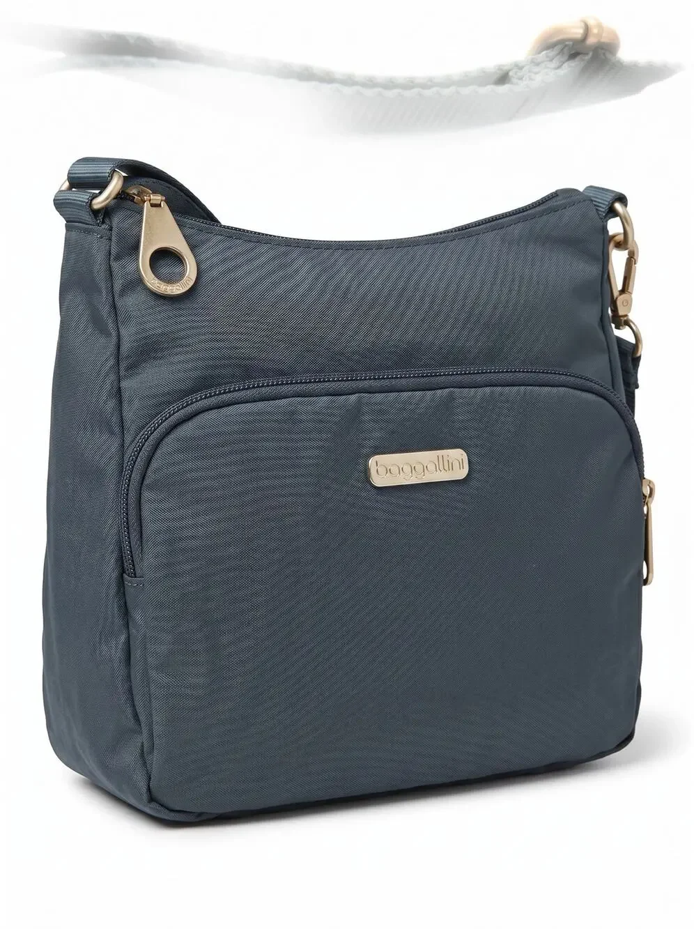 Baggallini Joey Bagg Pacific Blue adjustable lightweight crossbody travel bag